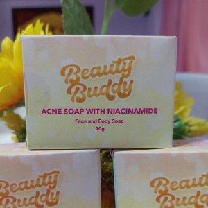 ACNE SOAP WITH NIACINAMIDE REMOVE DARK SPOT SMOOTH LIGHTEN AND GLOWING SKIN 70G
