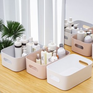 Storage Basket Desktop Snack Storage Box Plastic Cosmetic Storage Box Household Kitchen Sorting Box Makeup Box