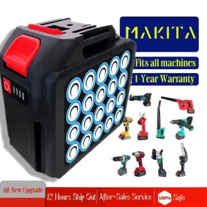 Li-ion Battery for Power Tools Anti-Overcharge/Overheat Fits Circular Saw Drill Cutting Machine Scre