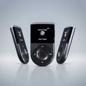 D'CENT Hardware Wallet – Biometric Cold Wallet for Crypto with Fingerprint Authentication | Secure Bluetooth Storage for Bitcoin, Ethereum, XRP, XDC, Solana, Stablecoins & More