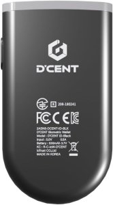 D'CENT Hardware Wallet – Biometric Cold Wallet for Crypto with Fingerprint Authentication | Secure Bluetooth Storage for Bitcoin, Ethereum, XRP, XDC, Solana, Stablecoins & More