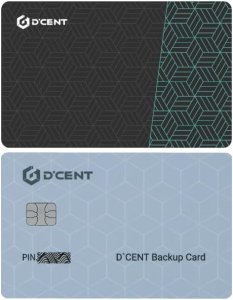 D'CENT All in One Card Wallet + Backup Card Package