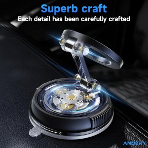 Car Phone Holder for Magsafe [78+LBS Strongest Suction & 2400gf Magnetic] 360° Adjustable Car Phone Mount, Phone Holders for Your Car for iPhone All Smartphones, Valentine's Day Gifts for Him Her