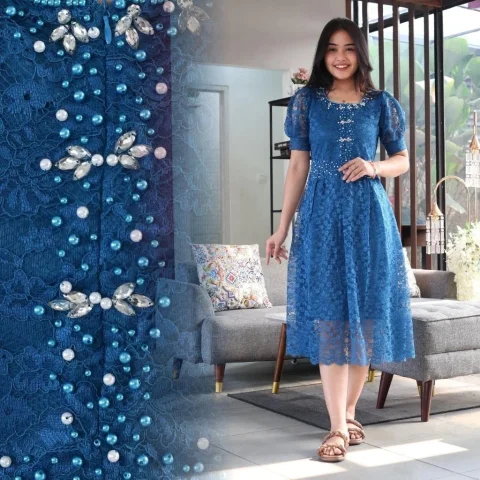 Christmas Dress Teenagers ML Xl Dress Import Premium Dress Adult Mini Short Dress Bj Ke Greja Women Knee Length Invitation Casual Dress Girl 6