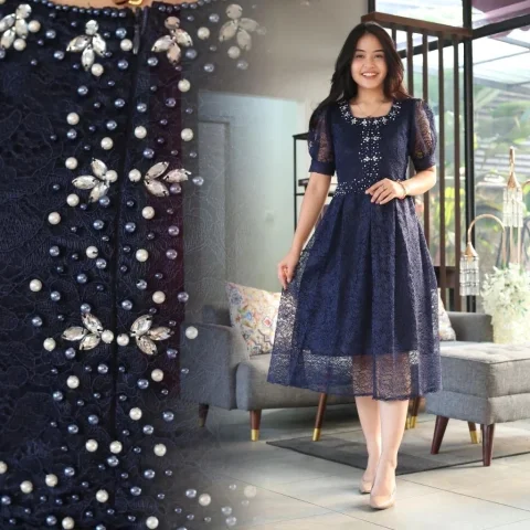 Christmas Dress Teenagers ML Xl Dress Import Premium Dress Adult Mini Short Dress Bj Ke Greja Women Knee Length Invitation Casual Dress Girl 8