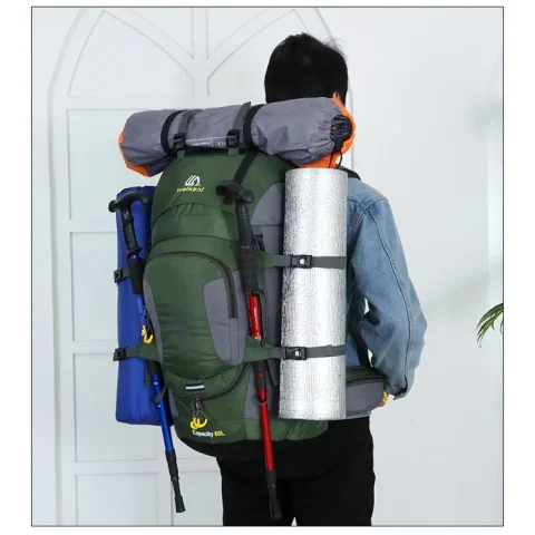 Large Capacity Backpack 60L Camping Backpack Waterproof Backpack 70L Oxford Cloth Backpack 90L Large Capacity Backpack 50L 6