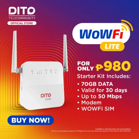 DITO Home WiFi Lite w/ 70GB Data 5