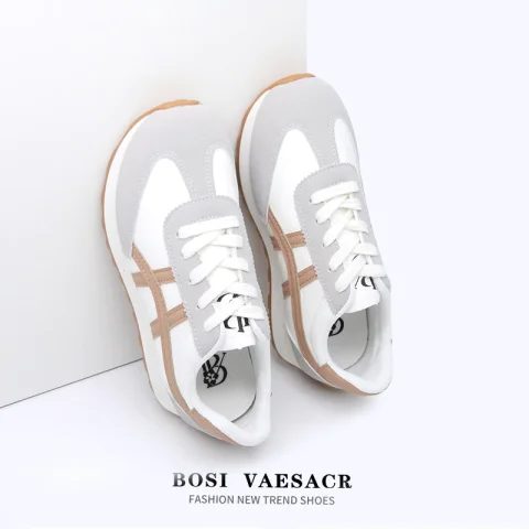 BOSI Women's Thick Bottom Rubber Sneakers - Soft Casual Wear with Jeans or Skirts【SIZE 36-40】