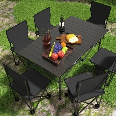 CEMAL Portable Folding Camping Table & Chairs Set (1 Table + 2 Chairs) 9
