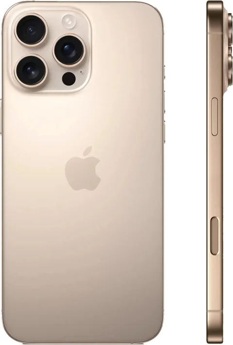 Apple iPhone 16 Pro Max, US Version, 256GB, Desert Titanium - Unlocked (Renewed)