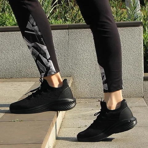 Pujcs Womens Sneakers Non Slip Walking Shoes Lightweight Tennis Shoes Breathable Running Shoes Gym Workout Mesh Sneakers