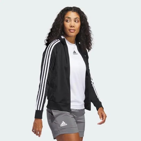 adidas Women's Essentials Warm-Up Slim 3-Stripes Track Jacket 5