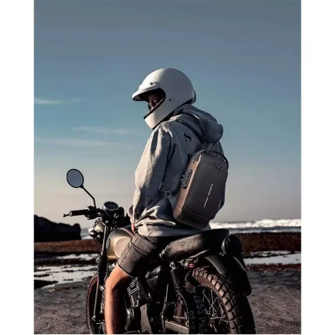 Mumu 7049 Men Waterproof Motorcycle Shoulder Bag Simple Trend Sports Messenger Unisex Bags 8