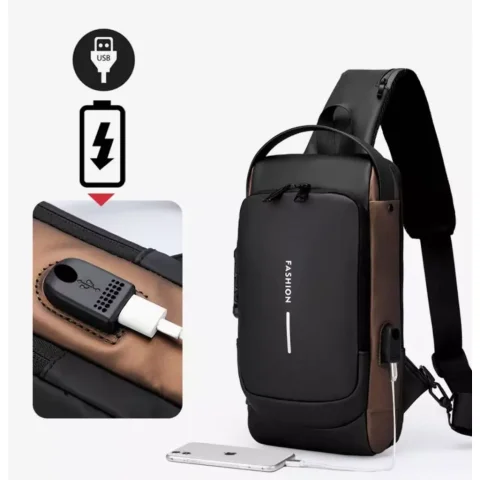 Mumu 7049 Men Waterproof Motorcycle Shoulder Bag Simple Trend Sports Messenger Unisex Bags 6