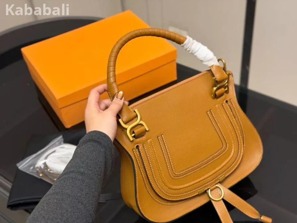 [na9 Ready Stock] Matching Box Size 30 * 23cm Celebrity Same Style Saddle Bag Unique Handbag Handbag Shoulder Bag