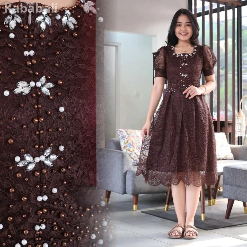 Christmas Dress Teenagers ML Xl Dress Import Premium Dress Adult Mini Short Dress Bj Ke Greja Women Knee Length Invitation Casual Dress Girl