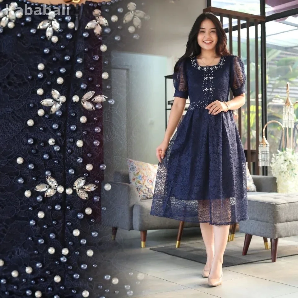 Christmas Dress Teenagers ML Xl Dress Import Premium Dress Adult Mini Short Dress Bj Ke Greja Women Knee Length Invitation Casual Dress Girl