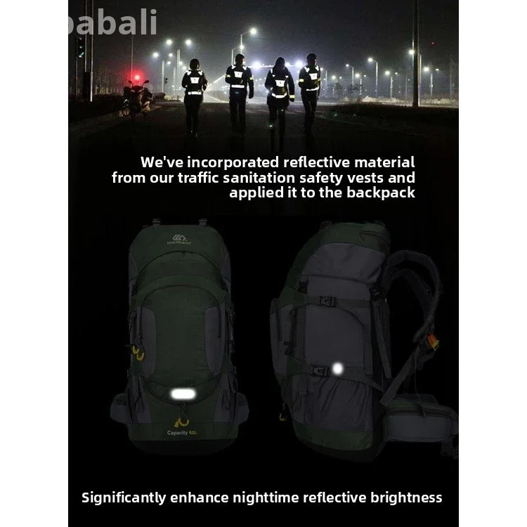 Large Capacity Backpack 60L Camping Backpack Waterproof Backpack 70L Oxford Cloth Backpack 90L Large Capacity Backpack 50L