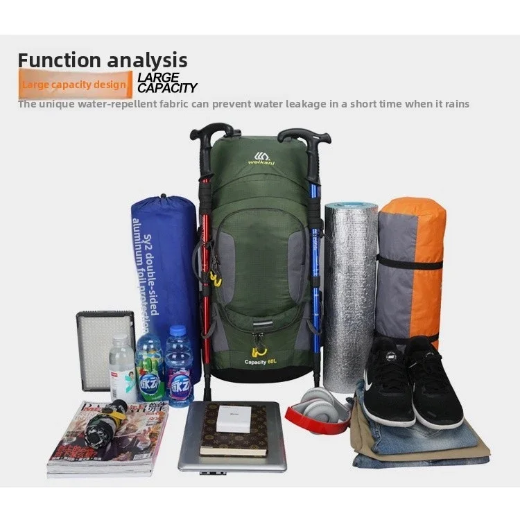Large Capacity Backpack 60L Camping Backpack Waterproof Backpack 70L Oxford Cloth Backpack 90L Large Capacity Backpack 50L
