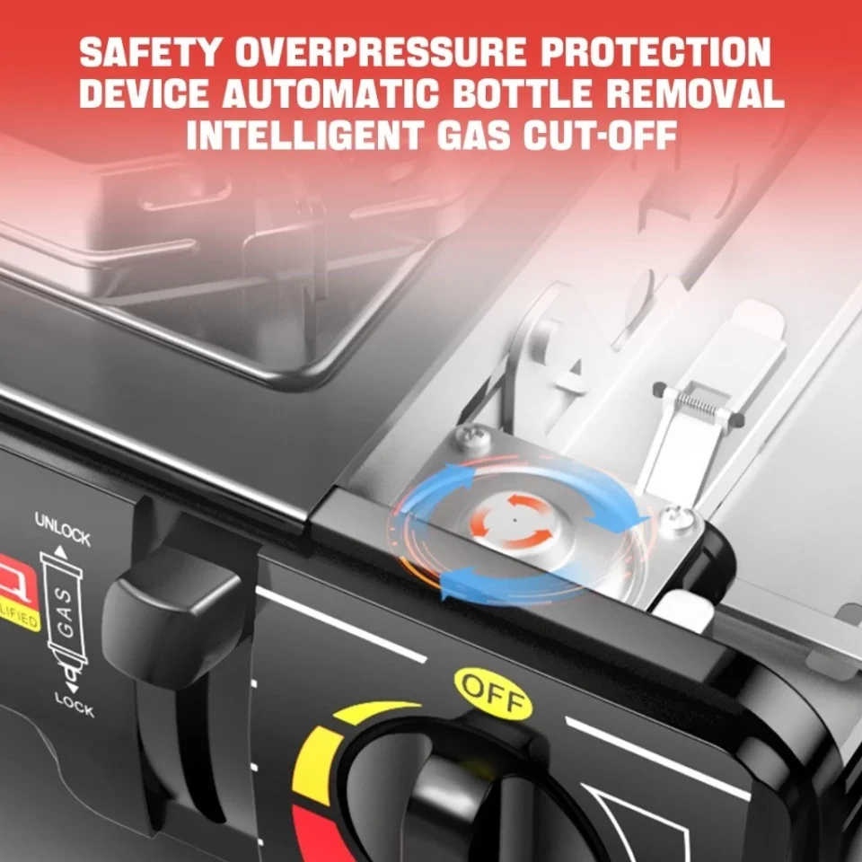 Portable Butane Gas Stove Mini Camping Outdoor Picnic Barbecue Safe Explosion-Proof
