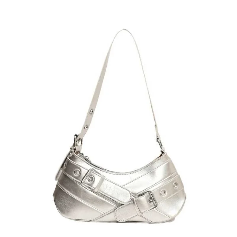 Women’s Vintage Red Shoulder Bag – Retro PU Leather Baguette Handbag with Buckle Detail, Fashion Mini Shoulder Purse for Party, Travel & Everyday Use