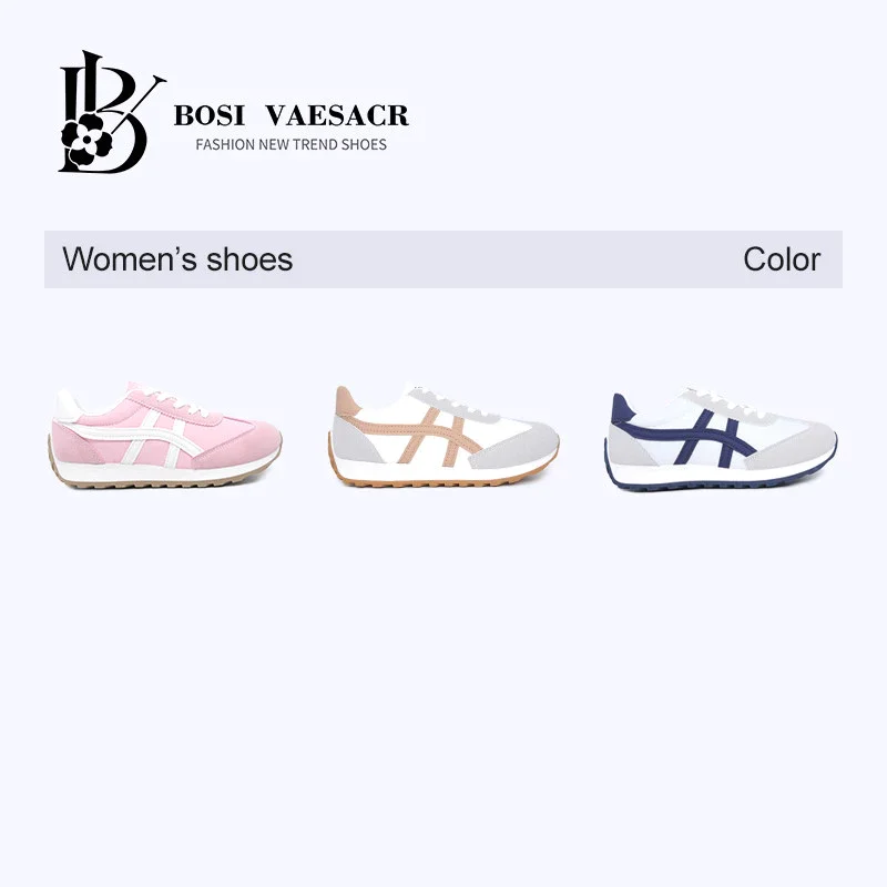 BOSI Women's Thick Bottom Rubber Sneakers - Soft Casual Wear with Jeans or Skirts【SIZE 36-40】