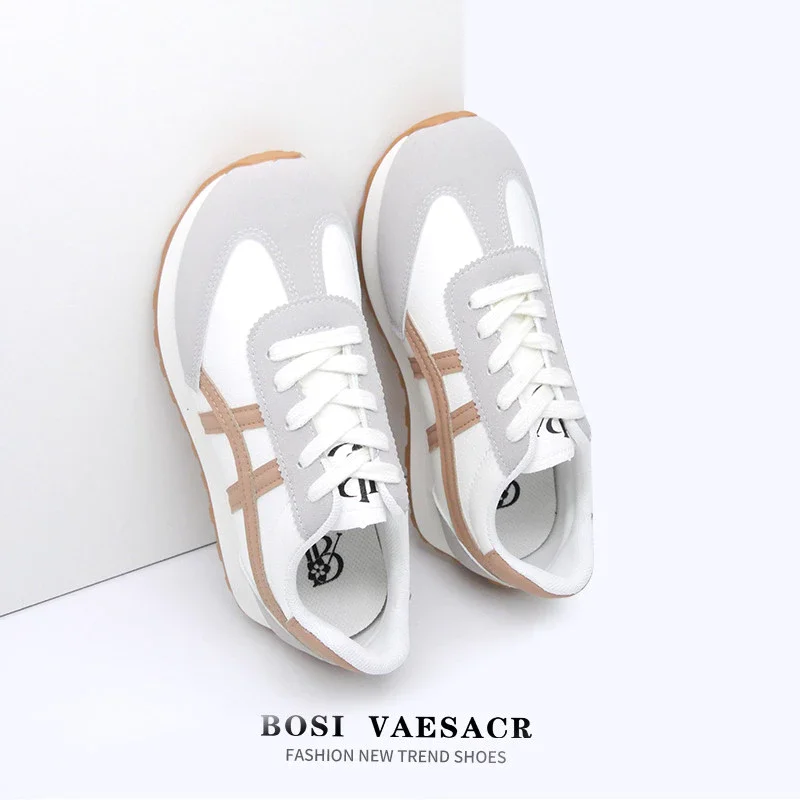BOSI Women's Thick Bottom Rubber Sneakers - Soft Casual Wear with Jeans or Skirts【SIZE 36-40】