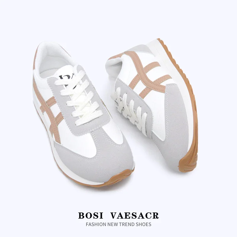 BOSI Women's Thick Bottom Rubber Sneakers - Soft Casual Wear with Jeans or Skirts【SIZE 36-40】