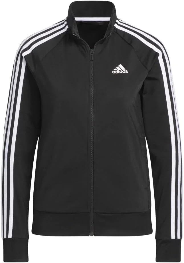 adidas Women's Essentials Warm-Up Slim 3-Stripes Track Jacket