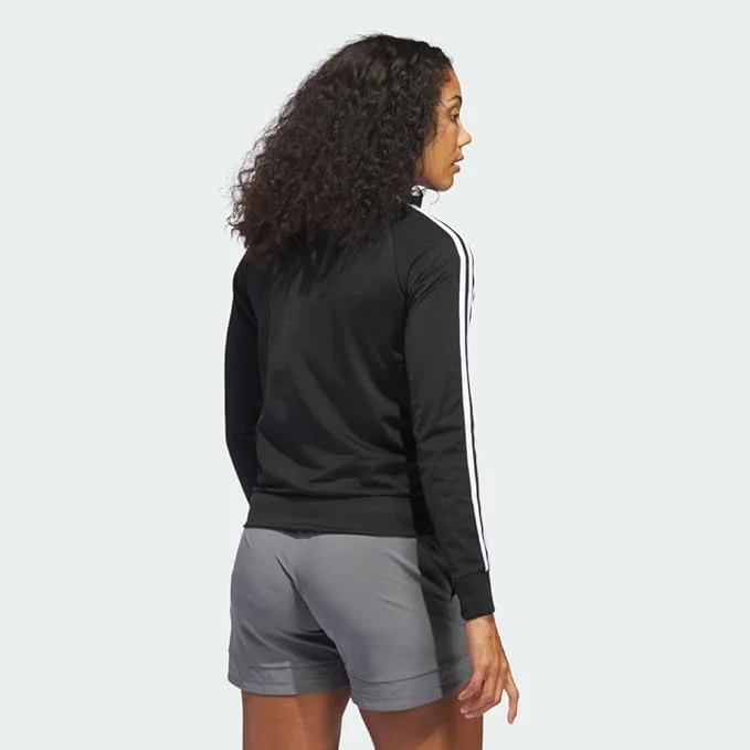 adidas Women's Essentials Warm-Up Slim 3-Stripes Track Jacket