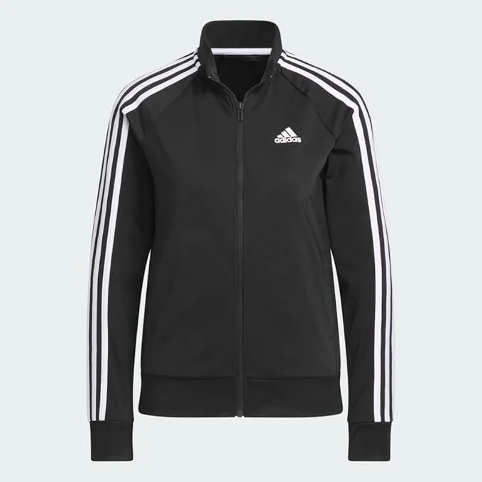 adidas Women's Essentials Warm-Up Slim 3-Stripes Track Jacket