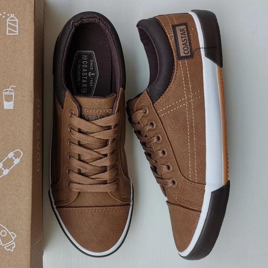 2023CHIC COASTAR Men Shoes Leather Shoes For Men Korean Shoes Sneakers Rubber Shoes Running Shoes860